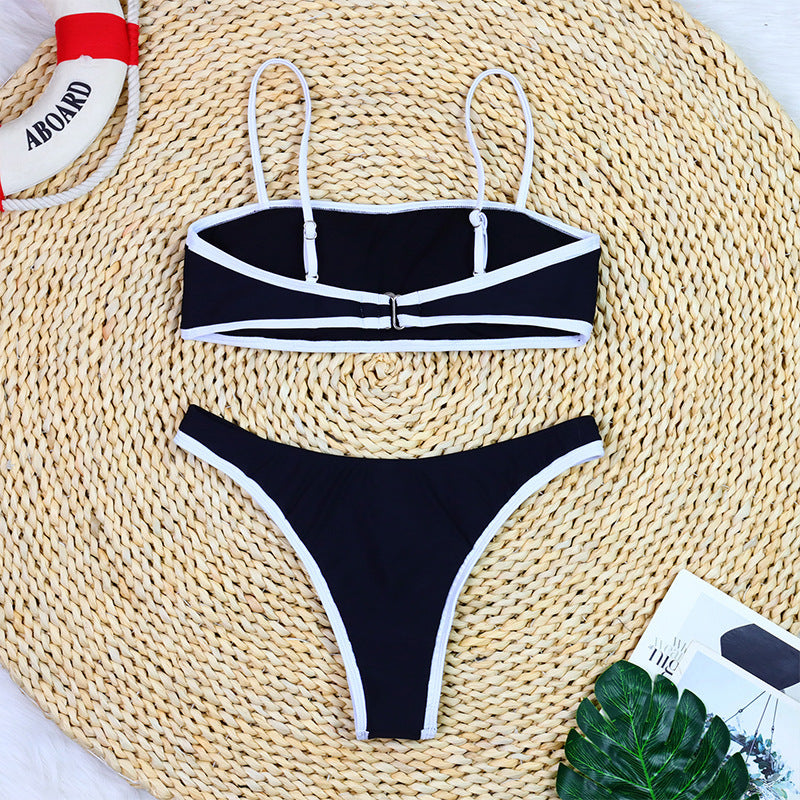 Thin B&W Bikini Set